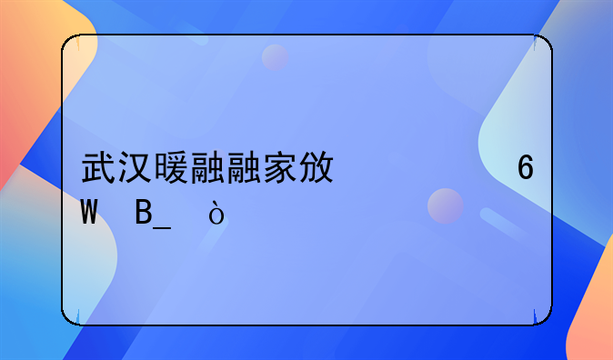 武汉暖融融家政派单吗？