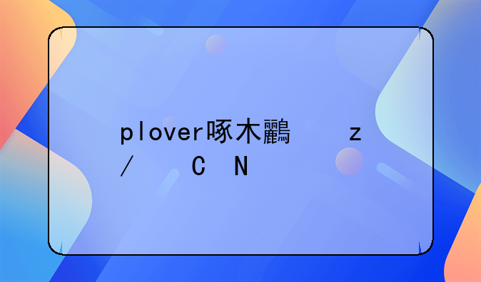 plover啄木鸟鞋子品牌标志？