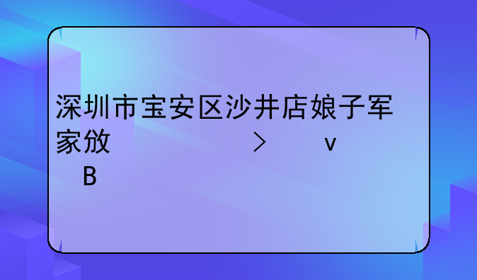 深圳市宝安区沙井店娘子军家政公司靠谱吗