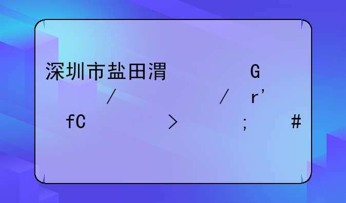 深圳市盐田港建筑工程检测有限公司怎么样