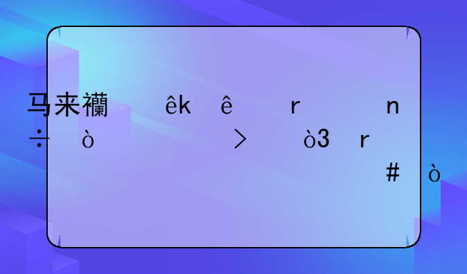 马来西亚人在中国开公司，需要准备什么？