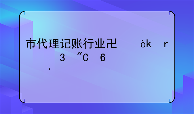 市代理记账行业协会圆满完成换届选举