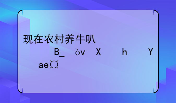 现在农村养牛可以贷款吗？利息是多少