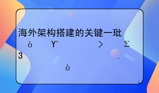 海外架构搭建的关键一环！BVI公司注册步骤全拆解！