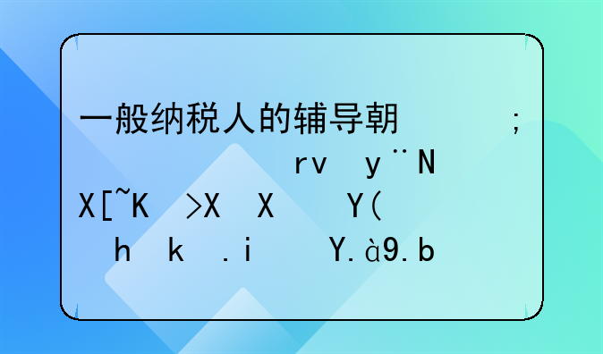一般纳税人的辅导期与转正期的具体区别和要求是什么？