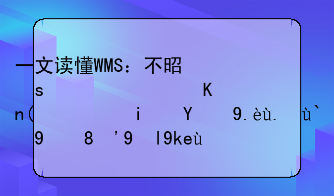 一文读懂WMS：不是“记账软件”，是现代仓储的“数字大脑”